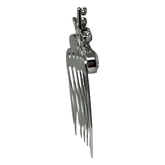 Swarovski Bailee Star Silver Tone Crystal Hair Comb Sparkling Wedding Formal - Picture 5 of 13